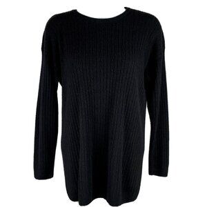 Amanda Smith Small Long Sleeve Black Sweater